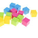 16pcs Geometric Solids Cubes - Math geometry Learning Visual Aids Mathematics