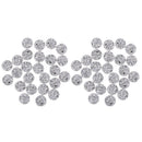 48Pcs Rhinestone Flatback Diamond Buttons for Wedding Hat Sewing Accessories