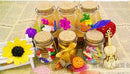 Round Glass Favor Canister Treats Storage Jar Bottle Container with Cork