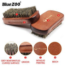 Blue Zoo Men Boar Hair Bristle Beard Brush Shaving Comb Face Massage Handma P3U4