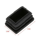 20 pcs Plastic Rectangular End Cap 30mm x 20mm Threaded Pipe Tube Insert Ru D1N3
