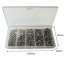 200pcs Stainless Steel Fishing Split Rings Lure Solid Ring Loop Connectors