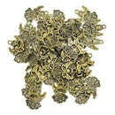 50pcs Bronze Alloy Hollow Angel Charms Pendants DIY Jewelry Making Findings