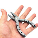 Mini Portable Aluminum Alloy Fishing Pliers Outdoor Fishing Tackle Tool
