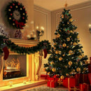 5 Set Merry Christmas Artificial Pine Needles Dried Flowers Mini Xmas Tree Decor