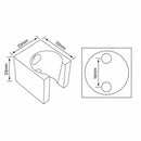 All copper Handheld Shower Head Holder Bathroom Hand or Toilet Hand Held Bi I6P3