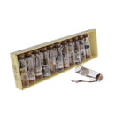 12Pcs Charms Empty Glass Cork Wish Bottles Pendant Vials Clear for Necklace