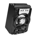 Black Portable Wireless Outdoor Bluetooth Speaker w/ LED Light for Sport