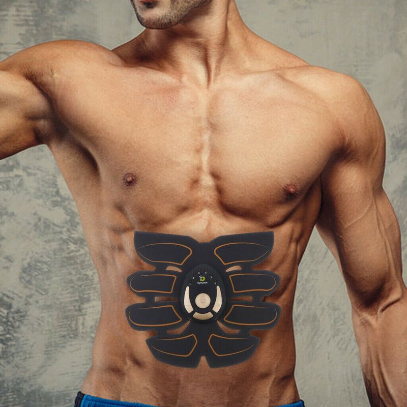 Fitness Ab Stimulator Abdominal Mucle Training Toner Trainer Body Belt & Gel Pad