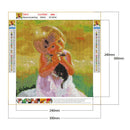 Little Girl Diamond Painting 5D DIY Full Round Rhinestone Picture (WX641)