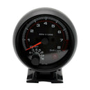 Universal 3.75" 12V White LED Light Tachometer Gauge with Red Shift Light