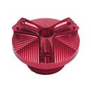 Motorcycle Oil Cap Cover Engine Nut Cap Cover for Kawasaki 2018 2019 Red
