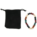 8mm Wood Bracelet Link Bracelet Wrist Tibetan Buddhist Multicolor Buddha Pr Y9N7