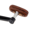 2pcs Reel Handle Knob Metal Wooden Rocker Arm Grip for Spinning Fishing Reel