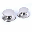2Pcs/Set Replacement Pot Lid Knobs Stainless Steel Pan Cover Handle Wok Lid  Ew