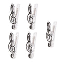 5x Practical Music Score Clip Music Clip Book Page Music Accessories Black