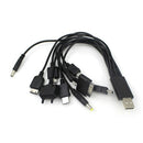 2 x Fast USB Charging Cable Universal 10 in 1 Multi Function Phone Cord Charger