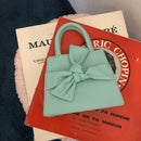 Portable Shoulder Top-handle Clutch Mini Lady PU Messenger Bag Sweet Wristlets