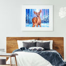 5D DIY Diamond Painting Animals Full Round Drill Rhinestone (Deer) A