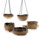 12x Hanging Flower Plant Iron Chain Basket Planter Holder Home Garden Balc LND