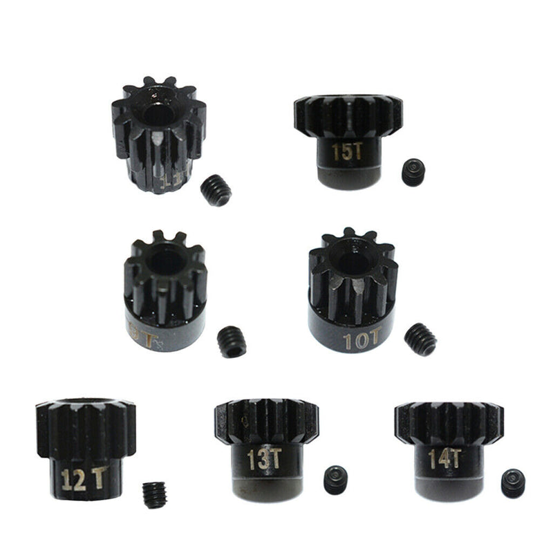 1PC Steel 32DP 3.175mm 9T/10T/11T/12T/13T/14T/15T Motor Gear for 1/10 RC Car -