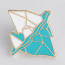 Enamel Blue Snow Mountain Brooch Pin Shirt Collar Pin Women Badge Jewelry SP