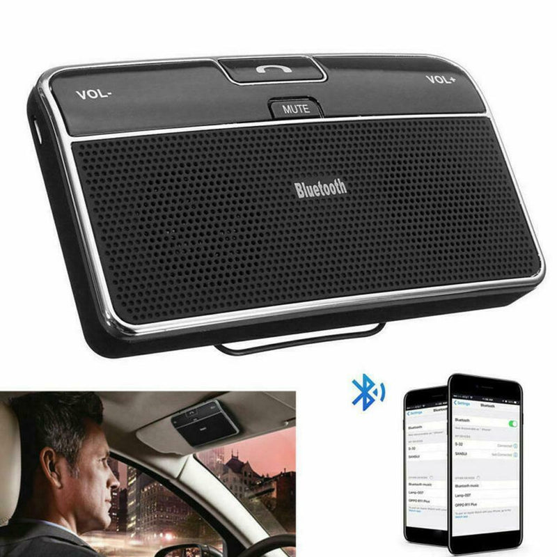168 Wireless Bluetooth Handsfree Speaker Phone MP3 Car Kit Sun Visor Clip Drive