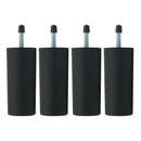 8pcs/set Black Plastic Bed Risers Table Square Feets Plinth Floor Protector