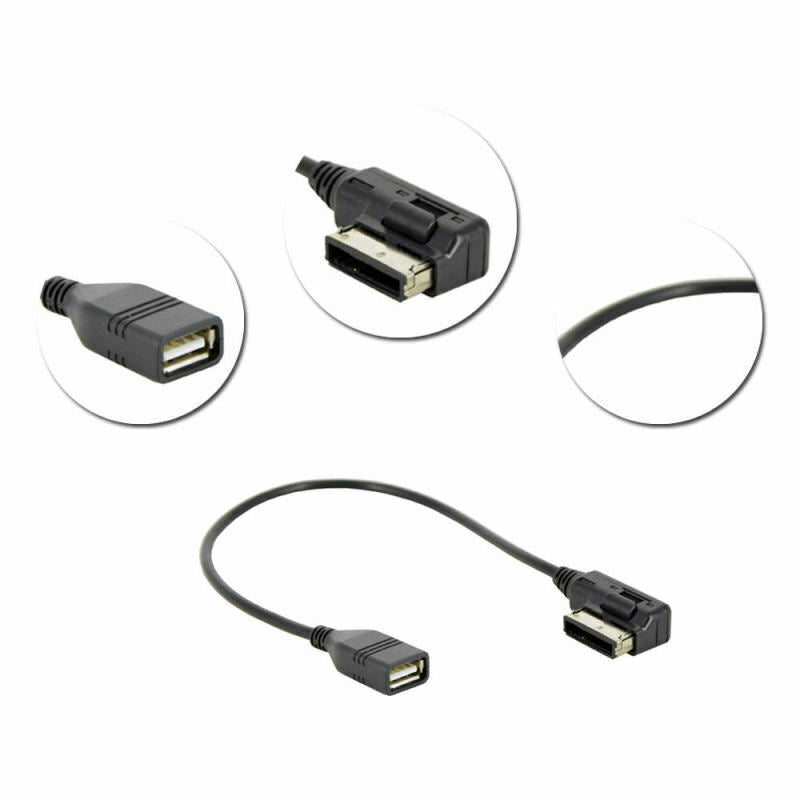 Car AUX Adapter Cable Music AMI USB to Female Data Cable for AUDI A3/A4/A5/A6