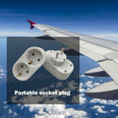 Portable AC 250V 16A 3500W EU Plug 1 to 2 Socket Adapter Converter Outlet