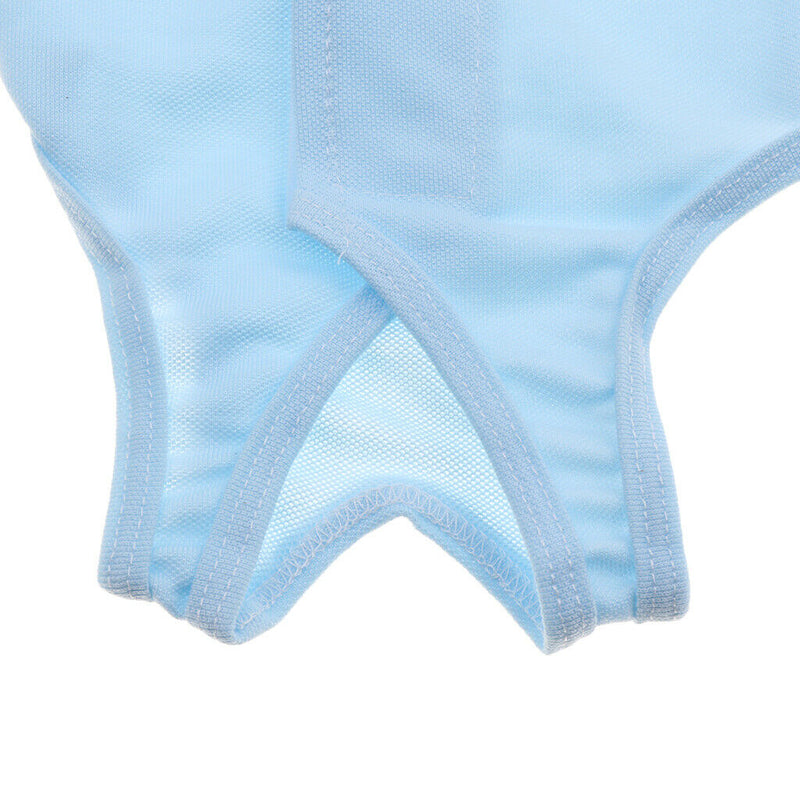 2Pcs M Blue Pink Pet Apparel  Recovery Suit for Cats Care Weaning