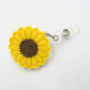 Sunflower Retractable Reel Recoil ID Badge Lanyard Name Tag Key Holder Bel KTT