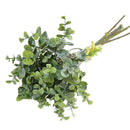 4X(6 Pcs Eucalyptus Plastic Artificial Leaves Bunch for Home Christmas WeddA2D6)