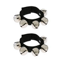 Finest 2Pcs Metal Hand/Foot Wrist Shaker 5 Jingle Bells KTV Party Accompaniment