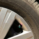 4pcs Rainbow Color Bullet Shaped Wheel Tyre Valve Stem Caps Dust Covers
