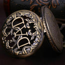 Korean version of the retro large DAD pocket watch alloy necklace watch poc V7W2