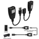 USB Extension Ethernet RJ45 Cable LAN Adapter Extender Repeater Over Set V8 R9G3