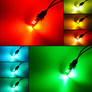 Multi-Color RGB 168 194 T10 LED Bulb w/RF Remote Control Fit Car Parking Lights