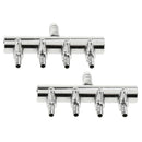 2pcs Stainless Steel Aquarium Fish Tank 4 Ways Air Flow Splitter Lever Control