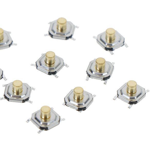 10Pcs Micro waterproof copper tactile tact touch push button switch SMD 4x4xY Ew