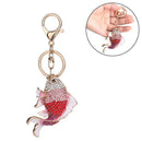Crystal Fish Key Chains Holder Goldfish Bag Buckle HandBag Pendant Car Keyr- OZ
