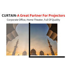 Projector Simple 150" inch 16:9 HD Foldable Screen for Home Theater Office