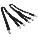 1Pair Y Men Shirt Stays Garter Straight Suspender Elastic Adjustable Metal Clip-