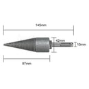 Metal Made Drill Bits Head Firewood Tools 42mm Wood Cone Log Round Handle