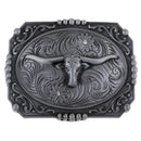 Fashion Western Cowboy Long Bull Horn Rodeo Belt Buckles Large for Men Gift