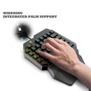USB Wired One-Handed Gaming Keyboard Gorgeous Backlight 39 Keys Mini Keypad