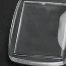 50x Clear Acrylic Plastic Blank Keyrings Insert Passport Photo Keychain Key