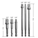 6 Pcs Hex Shank Socket Adapter Drill Bit/Extension Set, 1/4-Inch, 3/8-Inch, X2J8