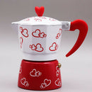 Espresso Stove Top Gooseneck Drip Kettle Coffee Maker Pot 3 Cup Red Heart