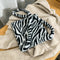 Casual Women Shoulder Trunk Plush Autumn Crossbody Bag Tote (Zebra Pattern)